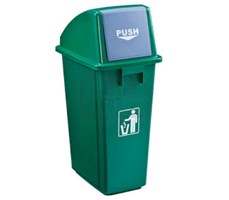 Thùng chứa rác tái chế có nắp đẩy