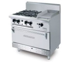 Bếp âu 4 họng rán phẳng có lò nướng OB4GG1BWOL