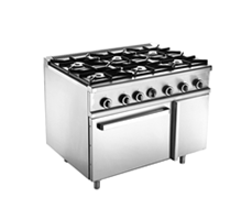 Bếp Âu 6 họng có lò nướng dùng gas bến dưới MSM 6-OV