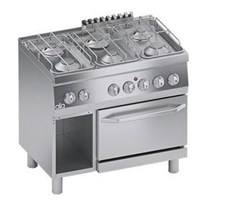 Bếp âu 6 họng có lò nướng điện Line 600 ATA K6MCU15FF