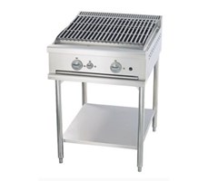 Bếp nướng than đá 2 họng có chân đứng MSM 24-CBS