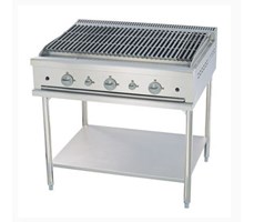 Bếp nướng than đá 3 họng có chân đứng MSM 36-CBS