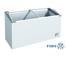 Tủ đông nằm nắp kính cong xiên Firscool G-F398 OCG