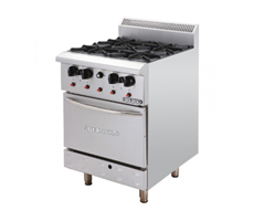 Bếp âu 4 họng có lò nướng Berjaya DRO4-17