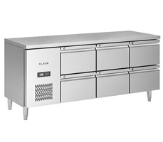 Bàn mát inox 6 ngăn kéo Klaus KDC-1.1-3N