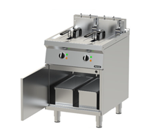 Bếp chiên nhúng đôi có chân đứng Nayati NEF 6-75 MR 2x10L dùng điện