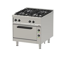 Bếp Âu 4 họng có lò nướng Nayati NGR 8-90 GR