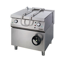 Chảo nghiêng tay quay Ozti OTG 80 dùng gas