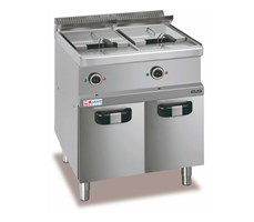BẾP CHIÊN NHÚNG 02 NGĂN DÙNG ĐIỆN CÓ CHÂN TỦ MBM MG7EF777