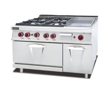 Bếp Âu 4 họng kèm bếp rán phẳng GH-796A