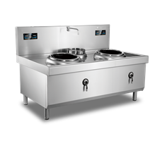 Bếp từ công nghiệp 2 họng lõm xào Mantrue ZC2-C5040A-W