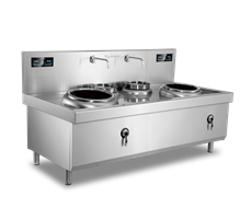 Bếp từ công nghiệp đôi 2 mặt lõm xào Mantrue ZC2-C5040A-W2