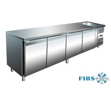 Bàn mát 4 cánh inox có bồn rửa Firscool G-GNS4100TN