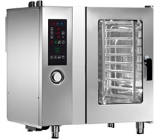 LÒ NƯỚNG COMBI 10 KHAY GN 1/1 DÙNG GAS ANGELO PO FX101G2R