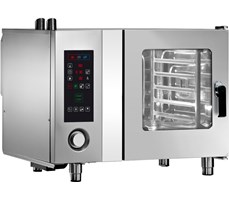 LÒ NƯỚNG COMBI 6 KHAY GN 1/1 DÙNG GAS ANGELO PO FX61G2R