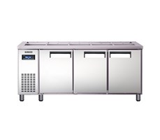 Bàn salad 3 cánh inox Everzen UDS-18BIR