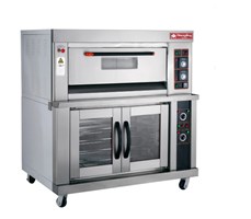 Lò nướng 1 tầng 2 khay dùng gas có ủ bột Hongling HLY-102EP