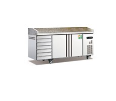Bàn Pizza 2 Cánh Có Ngăn Kéo Coolmes AWR2025D7PZ