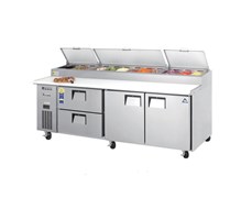 Bàn pizza 2 cánh 2 ngăn kéo Everest B240PS-22RRRS-E