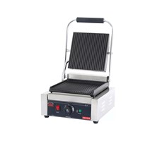 Máy nướng bánh mì Panini điện một mặt (toàn bộ có rãnh) Kolner EG-812