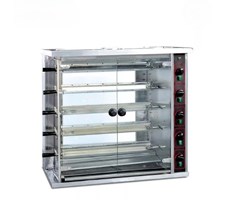 Lò quay gà thẳng đứng dùng gas với 6 xiên Kolner JGT-6P