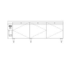 Bàn lạnh 3 cửa 2 chế độ Williams Emerald E3R(J) (điều khiển từ xa)