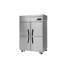 Tủ đông mát đứng 4 cánh inox dung tích 1.100 lít Fujee (1 đông - 3 mát)