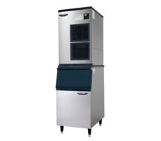 Máy làm đá bán nguyệt Lassele LMI-650A + Thùng đá LB-300S