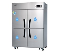 Tủ đông inox 4 cánh Lassele LS-1044F (quạt gió)