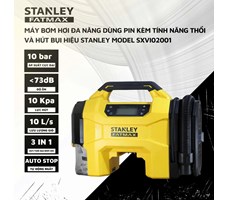 Máy bơm hơi đa năng dùng pin kèm tính năng thổi và hút bụi hiệu STANLEY SXVI02001