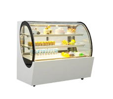Tủ bánh kem 3 tầng 1m5 kính cong QA750A