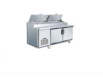 Bàn mát Pizza 1.8m 2 cánh inox Berjaya BS2D/PCF6/Z