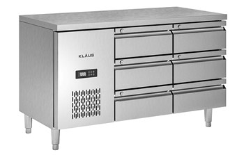 Bàn đông inox 6 ngăn kéo Klaus KDF-1.1-2W