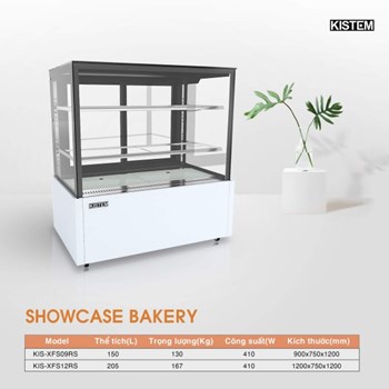 Tủ mát trưng bày bánh kem (Showcase) Kistem 205L KIS-XFS12RS