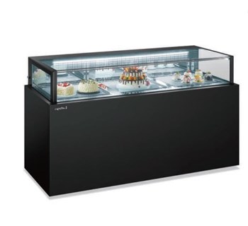 Tủ Trưng Bày Bánh Có Ngăn Kéo Kính Vuông Meichu MK-12-CT