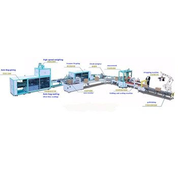 Dây chuyền đóng gói chân không gạo với Robot xếp hàng PZB-900-F8/10