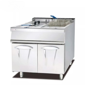 Bếp chiên nhúng dùng gas 2 ngăn 28L Kolner GF-785