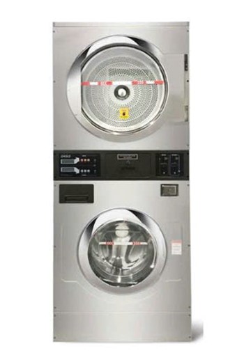 Máy giặt sấy chồng tầng bỏ xu 13kg dùng gas Cleantech SXTH-130FRT