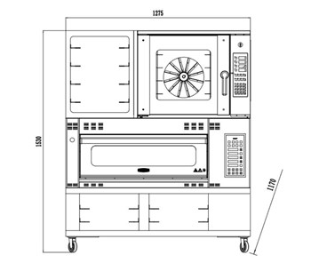 Lò nướng kết hợp Bresso HBDO-2015