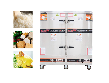 Tủ nấu cơm 24 khay dùng gas OKASU NS-THVNG24K304