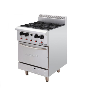 Bếp Âu 4 họng có lò nướng Berjaya DRO4L 