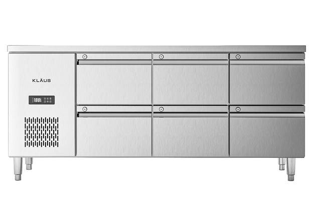 ban mat inox 6 ngan keo klaus kdc-1.1-3n hinh 0