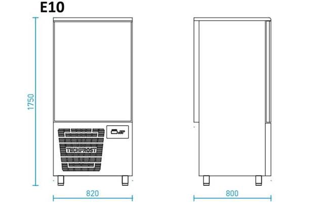tủ cấp đông nhanh techfrost e10 hình 2 tu cap dong nhanh techfrost e10 hinh 2