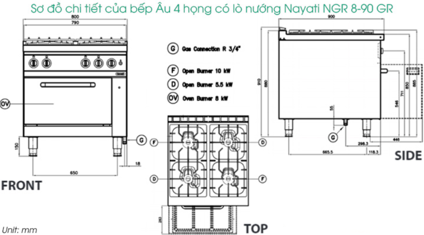 bếp âu 4 họng có lò nướng nayati ngr 8-90 gr hình 0 bep au 4 hong co lo nuong nayati ngr 8-90 gr hinh 0
