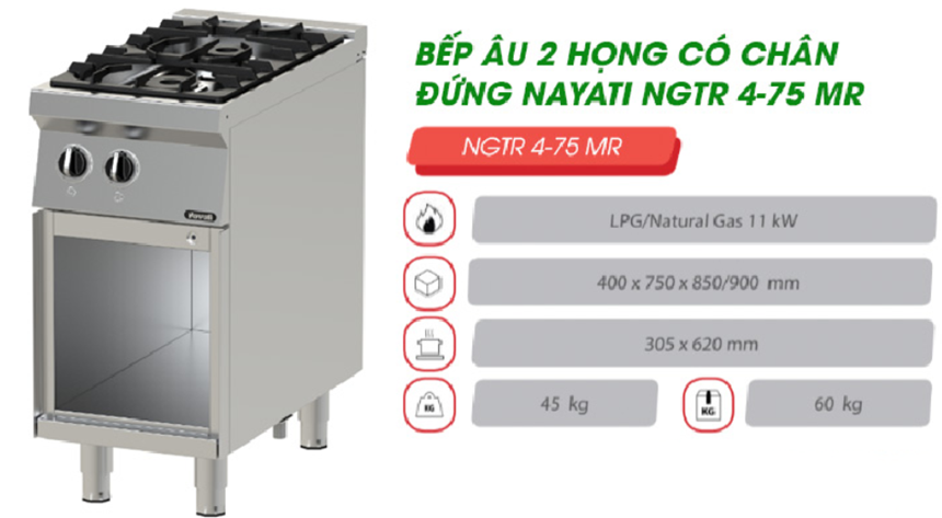 bếp âu 2 họng có chân đứng nayati ngtr 4-75 me hình 1 bep au 2 hong co chan dung nayati ngtr 4-75 me hinh 1