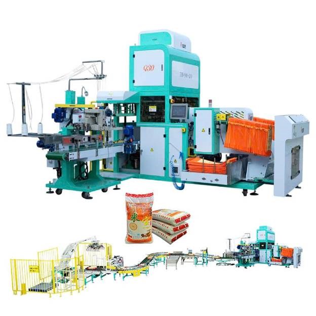 day chuyen dong goi gao tui det pp 5-25kg zdb-900-q30 hinh 0