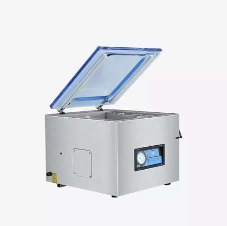 máy hút chân không và hàn miệng túi pizza dạng buồng hvc-410t/2a hình 0 may hut chan khong va han mieng tui pizza dang buong hvc-410t/2a hinh 0