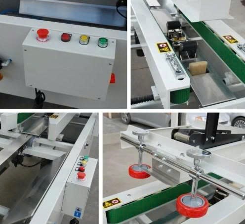 máy dán băng keo thùng carton bán tự động hualian dzf-5050a (có chức năng dán mặt trên và mặt dưới) hình 2 may dan bang keo thung carton ban tu dong hualian dzf-5050a (co chuc nang dan mat tren va mat duoi) hinh 2