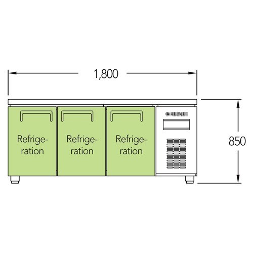 ban mat 3 canh inox everzen uds-18tir hinh 1