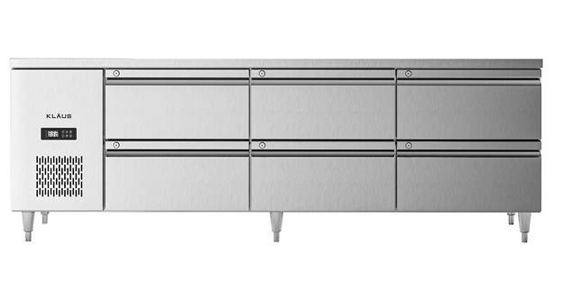 ban mat inox 6 ngan keo klaus kdc-2.1-3n hinh 0